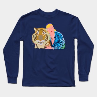 Abstract Tiger and Man Long Sleeve T-Shirt